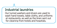 Industrial laundries
