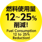 燃料使用量12~25%削減!
