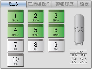 タッチパネルで簡単操作